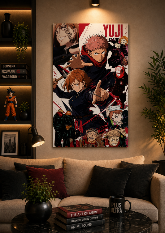 Jujutsu Kaisen Character Collage Anime Poster