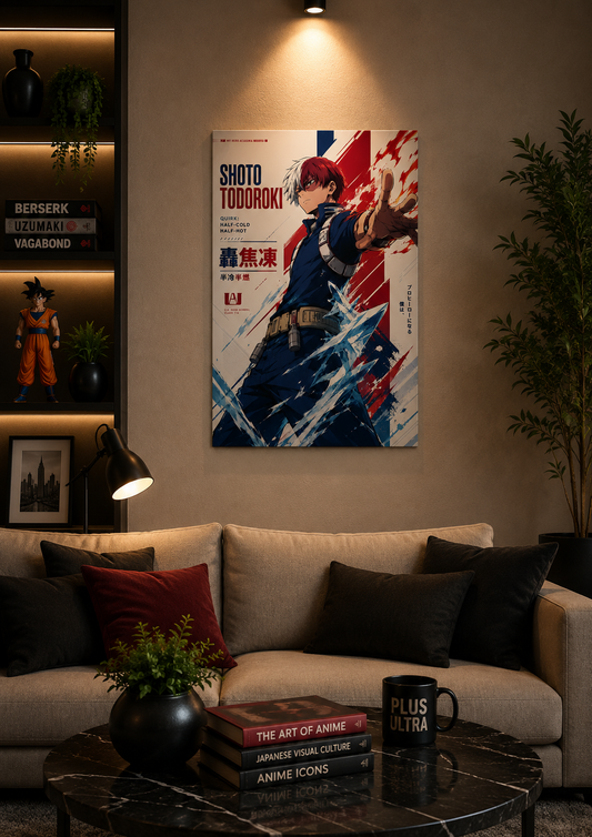 Shoto Todoroki My Hero Academia Anime Poster