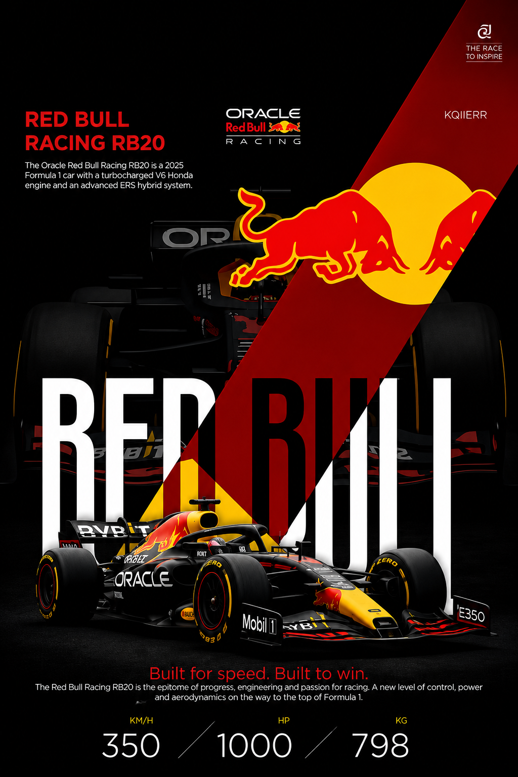 Red Bull Racing F1 Poster