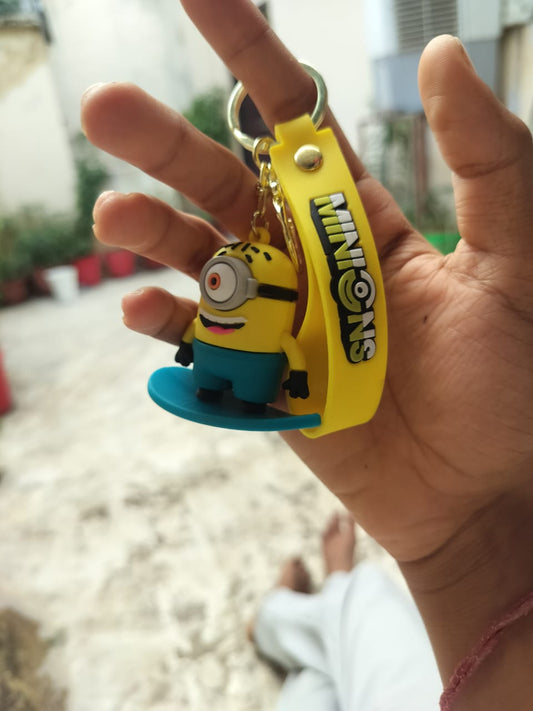 Minions Surfboard Keychain