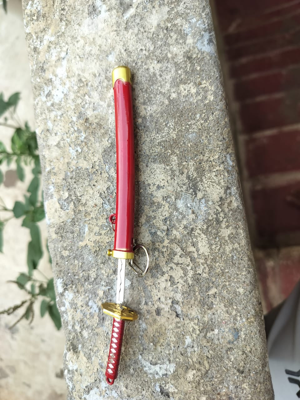 Anime Katana Sword Keychain (Red Edition)