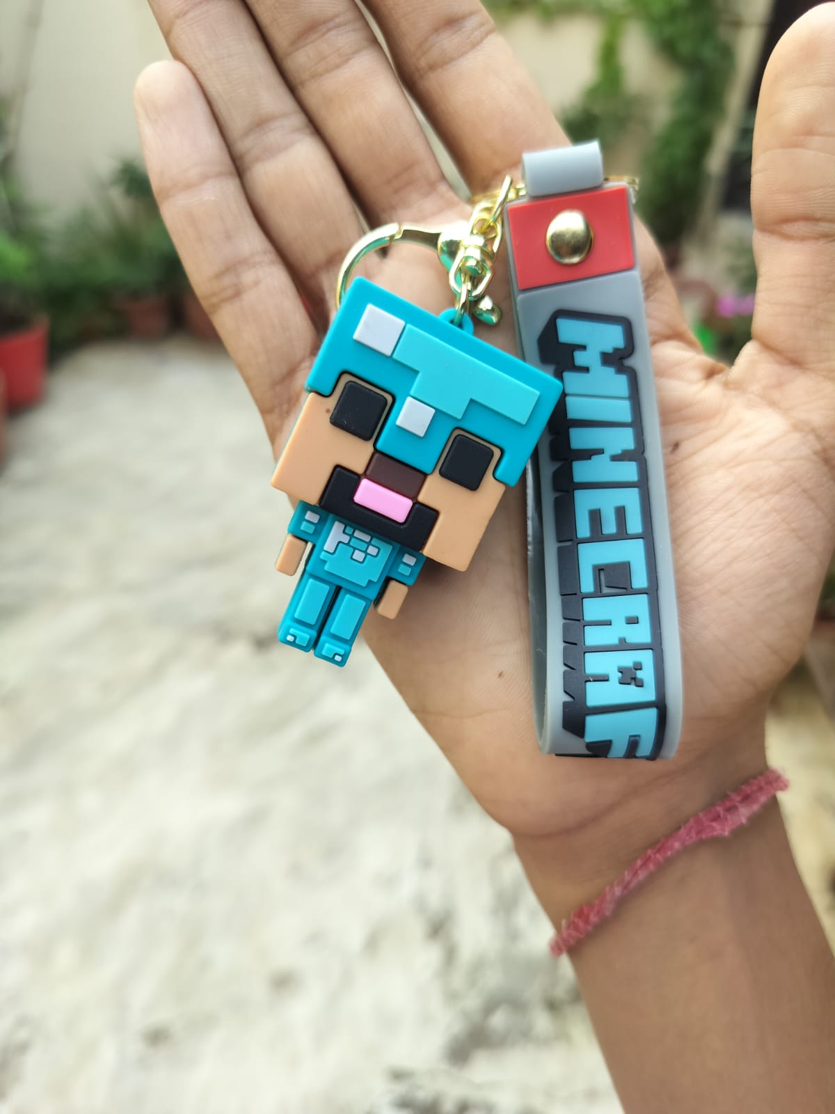 Minecraft Steve in Diamond Armor 3D Keychain