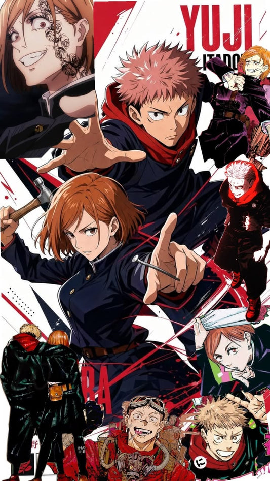 Jujutsu Kaisen Character Collage Anime Poster
